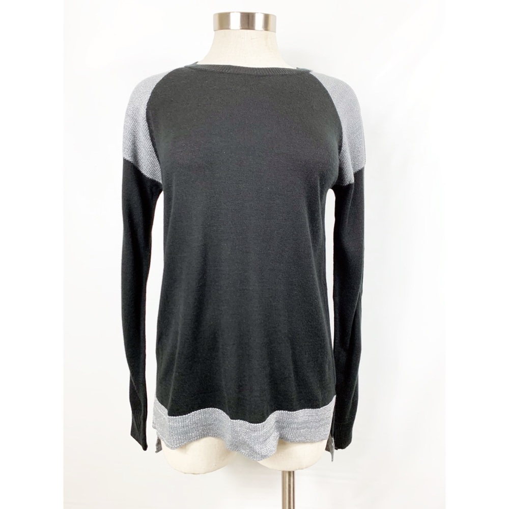 Jaye.e. Black and Silver Long Sleeve Sweater